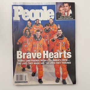 February 17, 2003 People Magazine-Brave Hearts-In Memory of NASA Columbia Crew
